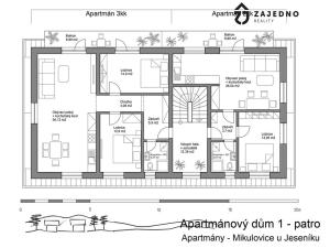 Prodej bytu 3+kk, Mikulovice, 41 m2
