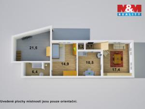 Prodej rodinného domu, Vlastějovice - Pavlovice, 72 m2