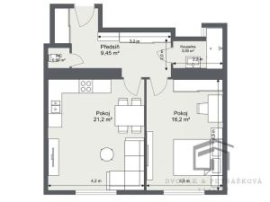 Prodej bytu 1+1, Praha - Nusle, Družstevní, 50 m2
