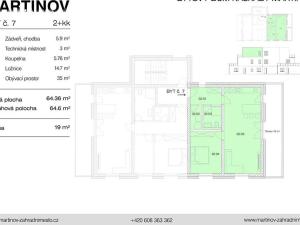 Pronájem bytu 2+kk, Ostrava, Dubová, 64 m2