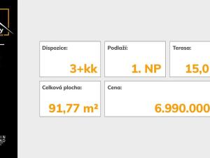 Prodej bytu 3+kk, Mikulovice, 77 m2