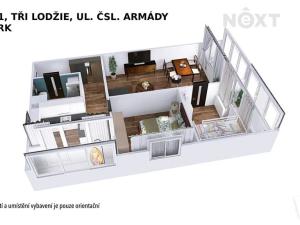 Prodej bytu 3+1, Šumperk, Čsl. armády, 60 m2