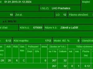 Prodej lesa, Zábrdí, 9676 m2
