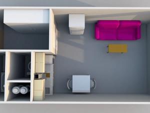 Pronájem bytu 1+kk, Praha - Strašnice, Tuklatská, 24 m2