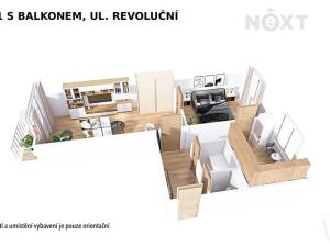 Prodej bytu 2+1, Šumperk, Revoluční, 55 m2