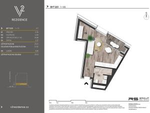 Prodej bytu 1+kk, Praha - Košíře, Hlaváčkova, 32 m2