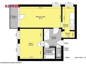 Prodej bytu 2+1, Praha - Smíchov, Fráni Šrámka, 54 m2