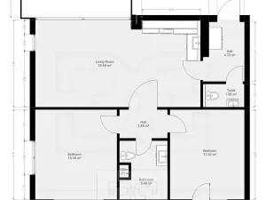 Pronájem bytu 3+kk, Praha - Libeň, Na Okrouhlíku, 74 m2