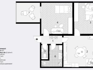 Prodej bytu 3+kk, Kobylnice, Uzavřená, 73 m2