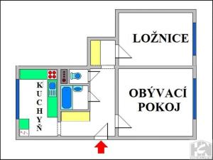 Pronájem bytu 2+1, Jablonec nad Nisou - Mšeno nad Nisou, Mšenská, 58 m2