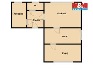 Prodej bytu 2+1, Chřibská - Horní Chřibská, 61 m2