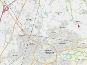 Dražba komerčního pozemku, Hradec Králové, 645 m2