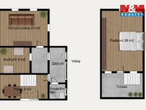 Prodej rodinného domu, Paběnice, 82 m2