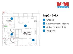 Pronájem bytu 2+kk, Příseka, 45 m2