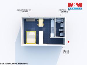 Pronájem bytu 1+kk, Plzeň - Jižní Předměstí, Presslova, 36 m2