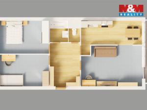 Pronájem bytu 3+kk, Mladá Boleslav - Mladá Boleslav II, 17. listopadu, 73 m2