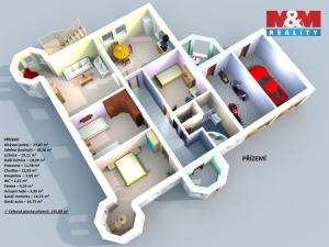 Prodej rodinného domu, Praha - Horní Počernice, Dobrošovská, 295 m2