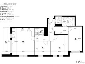 Prodej bytu 4+kk, Praha - Modřany, Mezi vodami, 114 m2