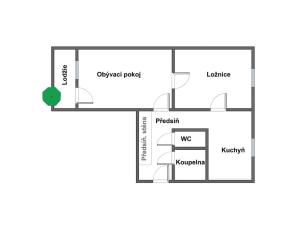 Pronájem bytu 2+1, Praha - Veleslavín, Čílova, 53 m2