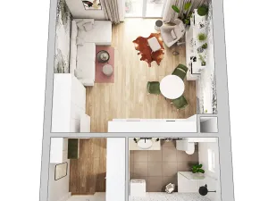 Prodej bytu 1+kk, Milovice, Topolová, 37 m2