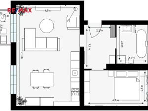 Prodej bytu 2+kk, Praha - Modřany, Pod sady, 55 m2