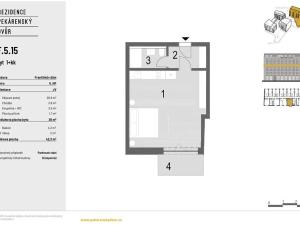 Pronájem bytu 1+kk, Brno, Bratislavská, 42 m2