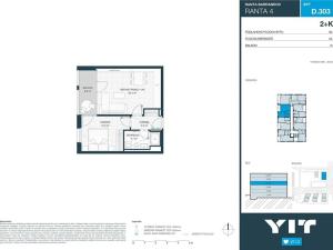 Prodej bytu 2+kk, Praha - Hlubočepy, Wassermannova, 44 m2