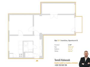 Prodej bytu 3+1, Ivančice, Sportovní, 63 m2
