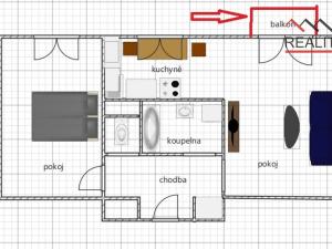 Prodej bytu 2+1, Rychnov nad Kněžnou, Jiráskova, 52 m2