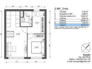 Prodej bytu 2+kk, Praha - Michle, Vokáčova, 41 m2