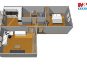 Pronájem bytu 2+1, České Budějovice - České Budějovice 7, Mánesova, 47 m2