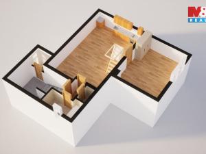 Prodej bytu 2+kk, Jablonec nad Nisou, Saskova, 90 m2