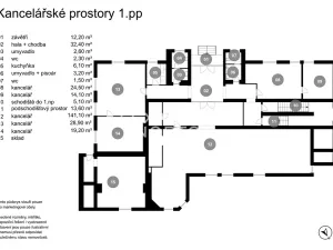 Prodej kanceláře, Kladno, Huťská, 1408 m2