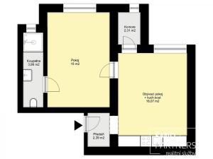 Prodej bytu 2+kk, Kolín, Raisova, 43 m2