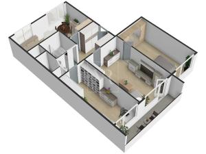 Prodej bytu 3+1, Praha - Kobylisy, Luhovská, 74 m2