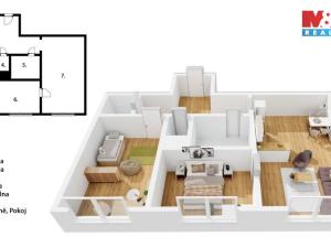 Prodej bytu 3+kk, Hradec Králové - Slezské Předměstí, Uhelná, 54 m2