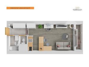 Pronájem bytu 1+kk, Praha, Křivoklátská, 28 m2