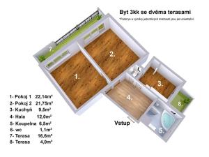 Prodej bytu 3+kk, Praha - Podolí, Podolská, 73 m2