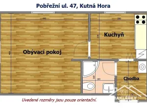 Pronájem bytu 1+1, Kutná Hora, Pobřežní, 35 m2