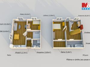 Prodej rodinného domu, Sokolov, Tyršova, 98 m2
