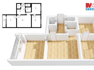 Prodej bytu 3+1, Česká Třebová - Lhotka, 63 m2