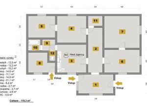 Prodej rodinného domu, Plzeň - Červený Hrádek, Křivá, 120 m2