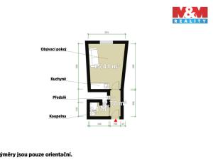 Pronájem bytu 1+kk, Plzeň - Východní Předměstí, Šafaříkovy sady, 23 m2
