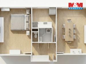 Prodej bytu 2+1, Praha - Malešice, Počernická, 54 m2