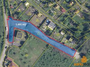 Prodej zahrady, Bystřany, 1491 m2