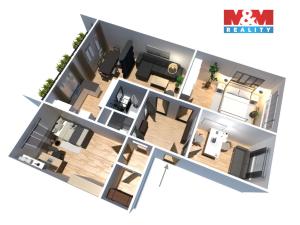 Prodej bytu 4+1, Litvínov - Janov, Luční, 83 m2