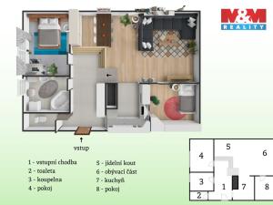 Prodej bytu 4+kk, Praha - Smíchov, Vltavská, 126 m2