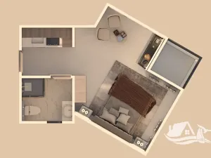 Prodej bytu 1+kk, Hurghada, Egypt, 27 m2