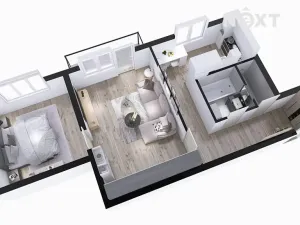 Prodej bytu 2+1, Přerov, bří Hovůrkových, 50 m2