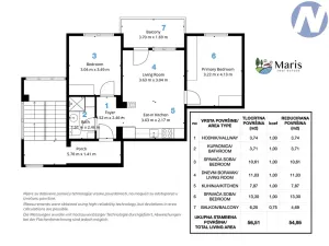 Prodej bytu 3+1, Ližnjan, Chorvatsko, Kazali, 57 m2